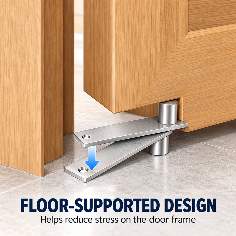 360 Degree Heavy Duty Hidden Door Pivot Hinge, Stainless Steel