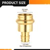 (Bottled) 10-Pack HeSun Brass Press Fitting Adapter, 3/4" PRESS X