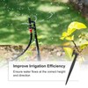 M METERXITY 10-Pack Irrigation Drip Support Stakes, 200x32mm for 2/7