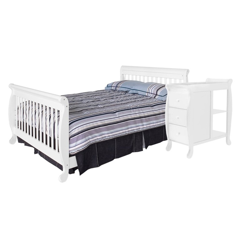 DaVinci Twin/Full Size Bed Conversion Kit (M4799) in White