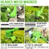 Electric Weed Wacker Battery Powered, Cordless Weed Eater with Metal