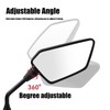 MAMIKO Universal Motorcycle ATV Scooter Mirrors with 8mm 10mm Bolt,