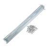 TUCKBOLD Bicycle Spokes Bike Wheel Spokes Silver Tone Nipple 1