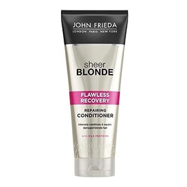 John Frieda Sheer Blonde Flawless Recovery Repairing Conditioner with Silk Protein for Dry and Damaged Blonde Hair, 250 ml