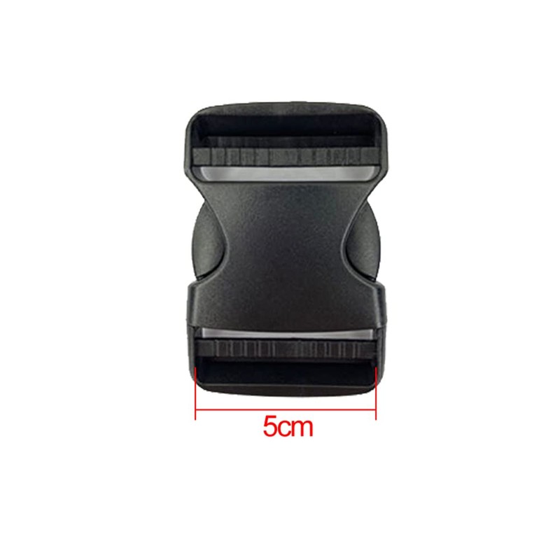 2X 50mm Plastic Side Quick Release Buckle Clip Cord Strap