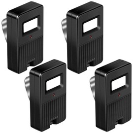 Kingdder 4 Pcs Garage Door Remote 8 Dip Switch Compatible with Linear Delta 3 DT DTA DTD DTC DNT00002A 8 Dip Switch 310 MHZ Gate Opener Remote with Keychain