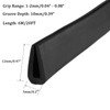TA-VIGOR Edge Trim U Seal, Black PVC U-Seal Channel Edge