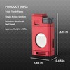Visol LighCut Butane Torch Lighter Triple Flame Refillable Gas Lighter,