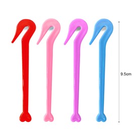 Jagowa 4Pcs Topsy Tail Hair Tools Portable Ponytail Hair Ring Head Rope Lazy Remover for Kids Girls Women Hair (4 Colors)