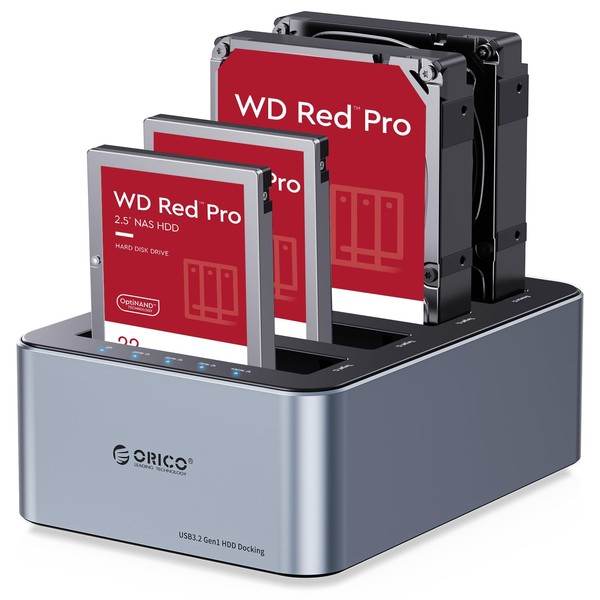 ORICO Aluminum 4 Bay Hard Drive Docking Station 1:3 Offline