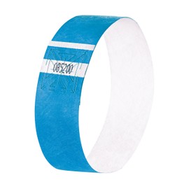 Sigel 255 x 25mm Soft Neon Event Wristbands - Blue (120 Pieces)