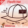 #Glossitis - Flexfit Adult Men's Baseball Cap Hat, Black, Small/Medium