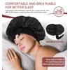 HiRui Silk Satin Bonnet for Sleeping Women, Double-Layer Sleep Cap