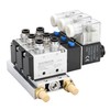 Baomain 3 Station Solenoid Valve Manifold, 12V DC 5 Way