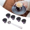 5pcs Household Refillable Coffee Capsule Cup with Spoon Fit for