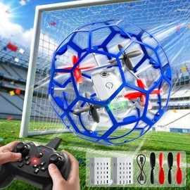 JUKUDAHU Remote Control Helicopter for Kids 8-12, 2.4 GHz RC Helicopter Ball with Lights, 360° Flips, Flying Toy Ball, Outdoor Toy for Boys Girls Ages 8-16, Toy Gifts for 8 9 10 11 12