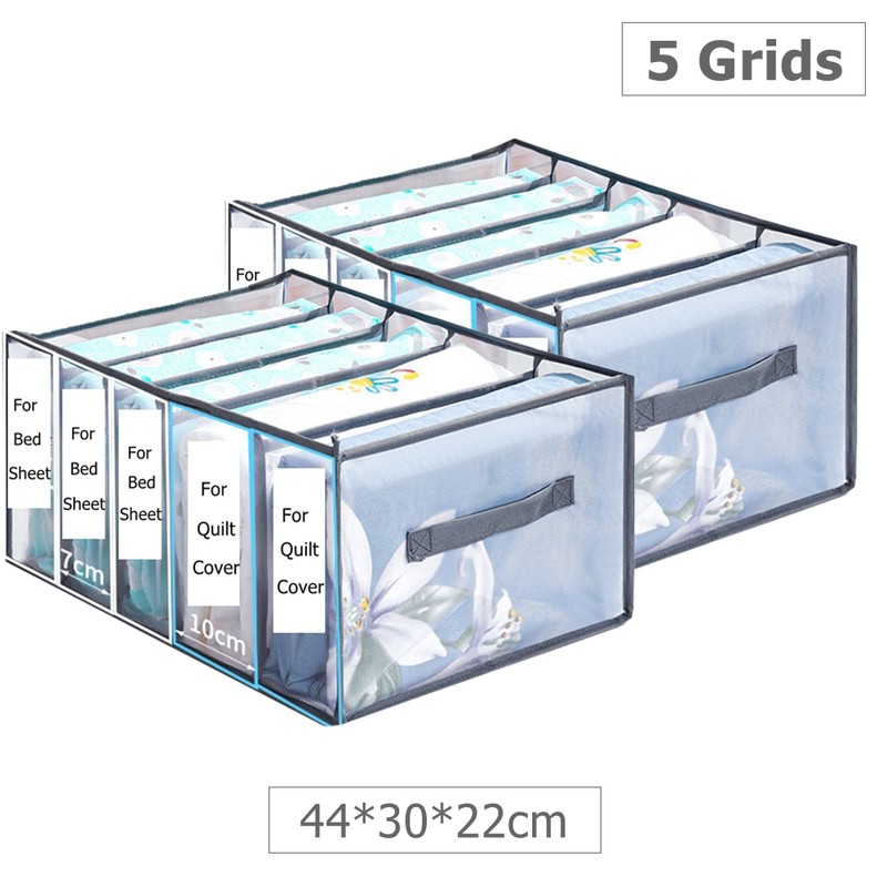 Closiq Drawer Organizer Underwear – Foldable Breathable Compartment Bins, Closet