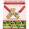 Garden Hose Splitter Way Heavy Duty, Brass Water Hose Splitter