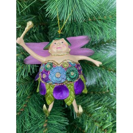 Big Elf, Fairy Decorative Hooks, Purple, Green, 15 cm