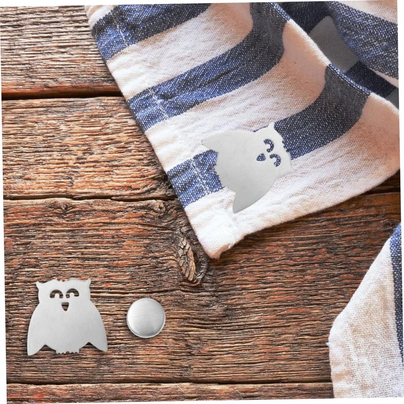 GRIRIW 6pcs Windproof Tablecloth Holders Magnetic Owl Design Table Cover