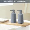 zuxzmj Gray 2 Pack Hand Soap Dispensers with No Rust