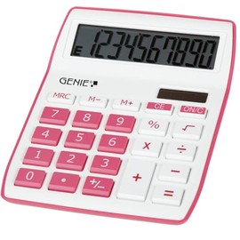 Genie 840 P 10-digit Shapely design desktop computer, pink