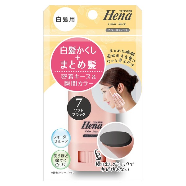TENSTER Color Stick for Gray Hair Soft Black 0.5 oz