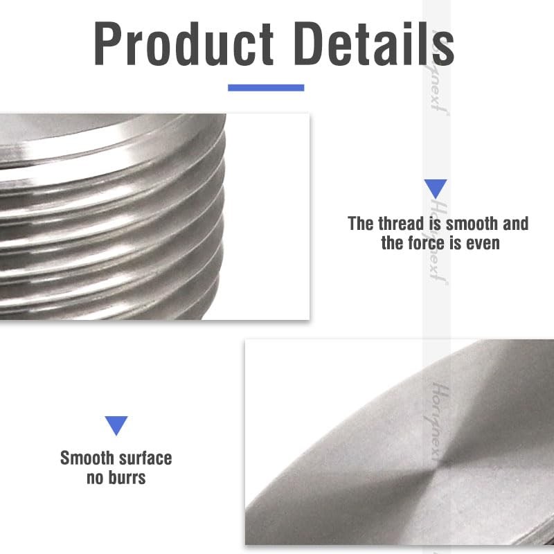 horiznext npt 3/4 stainless steel 304 male thread internal hex