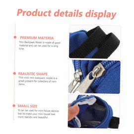 Toyvian Decor Backpacks Photography Props Mini House Doll Backpack Mini House Accessory Mini House Backpack Mini Backpack Model Simulation Doll Backpack Cloth Baby Little Doll Micro Scene