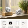 GOBEKOR 8 Pack Brushed Nickel Privacy Door Knobs Stainless Steel