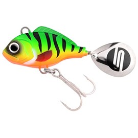 SPRO ASP Spinner UV Searchbait with Original Gamakatsu Hooks for Fishing Predatory Fish, Spin Fishing, Weight: 14 g, Colour: Firetiger UV