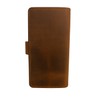CestAntiQ Leather Checkbook Cover with Pen Holder - Full Grain