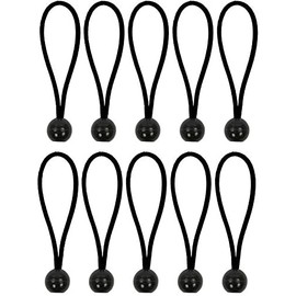 ProPlus 365644 Tent Tensioner Set 10 Pieces Elastic 15 cm with Plastic Ball