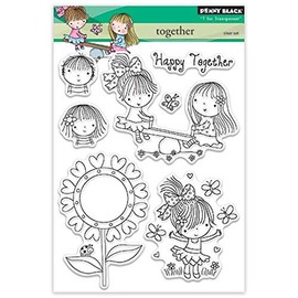 Penny Black Clear Stamps 5 x 7-inch Together, Acrylic, Multicolour, 0.38x13.97x22.86 cm