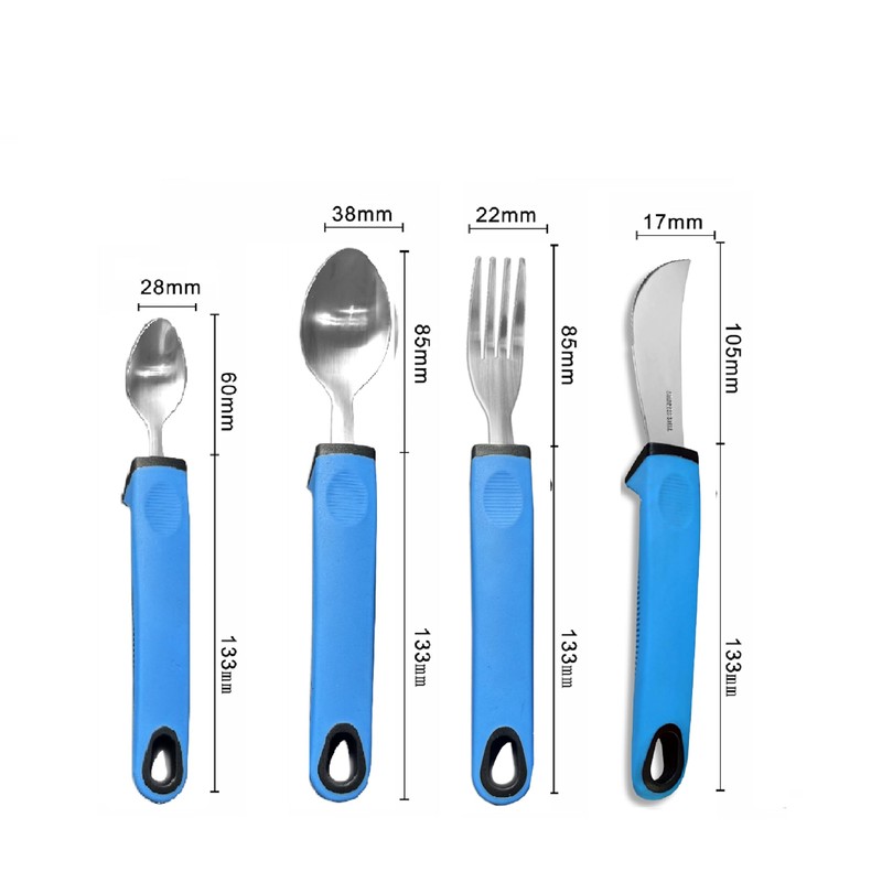 Easy Grip Cutlery Set, Cutlery for Disabled Hands, Disability Ideal