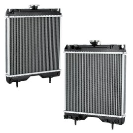 OE # K256185210 Aluminium Radiator Replacement for Kubota Tractor BX22D BX2230D BX2200D BX23D, Aluminium Core Cooling Tractor Radiator