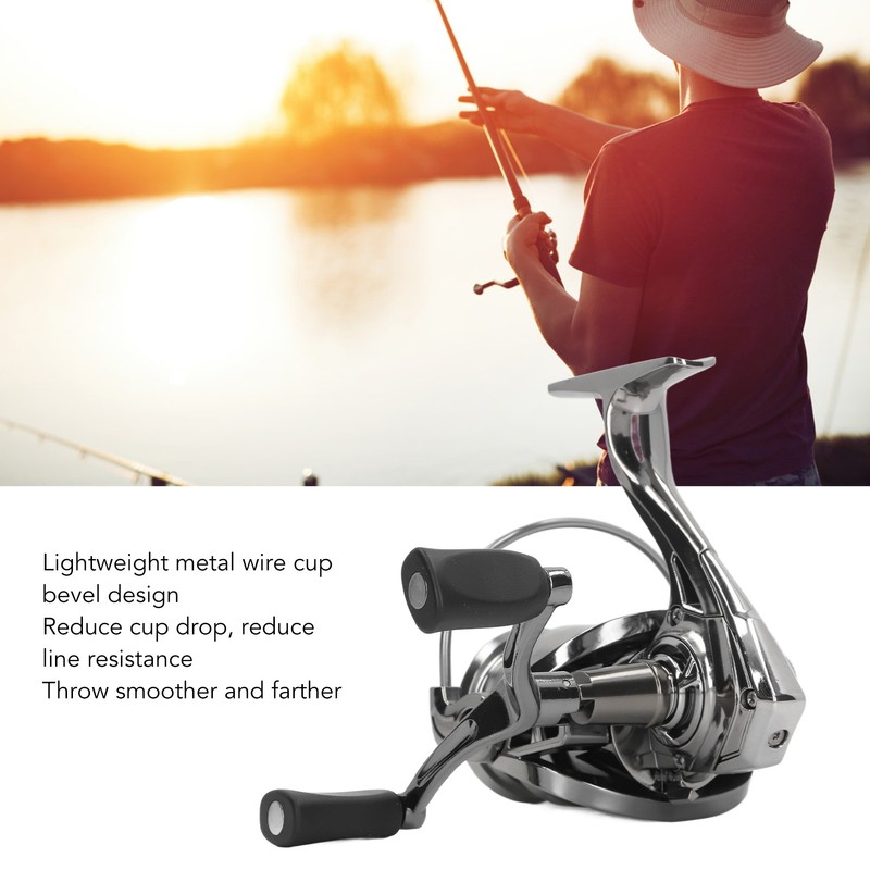 Spinning Reel Long Shot Skew Notch Non Gap Metal Fishing