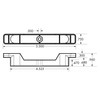 False Front Cabinet Clips 4-1/2" - Fake Drawer Clips/False Drawer