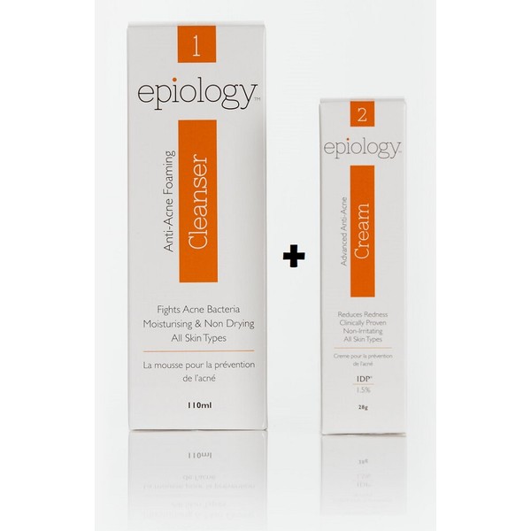 Epiology Combo Pack (Anti-Acne Foaming Cleanser 110ml + Advanced Anti-Acne Cream 28g)