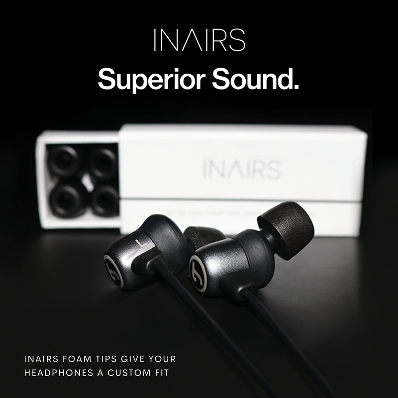 Inairs air memory foam - foam tips, s