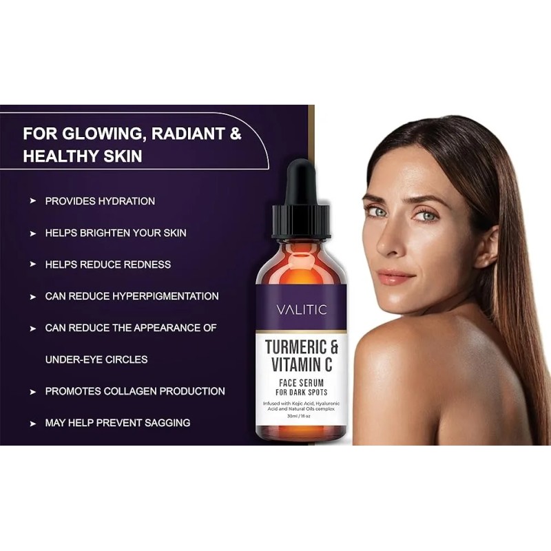 Valitic Suero De Crcuma Y Vitamina C Para Manchas Oscuras