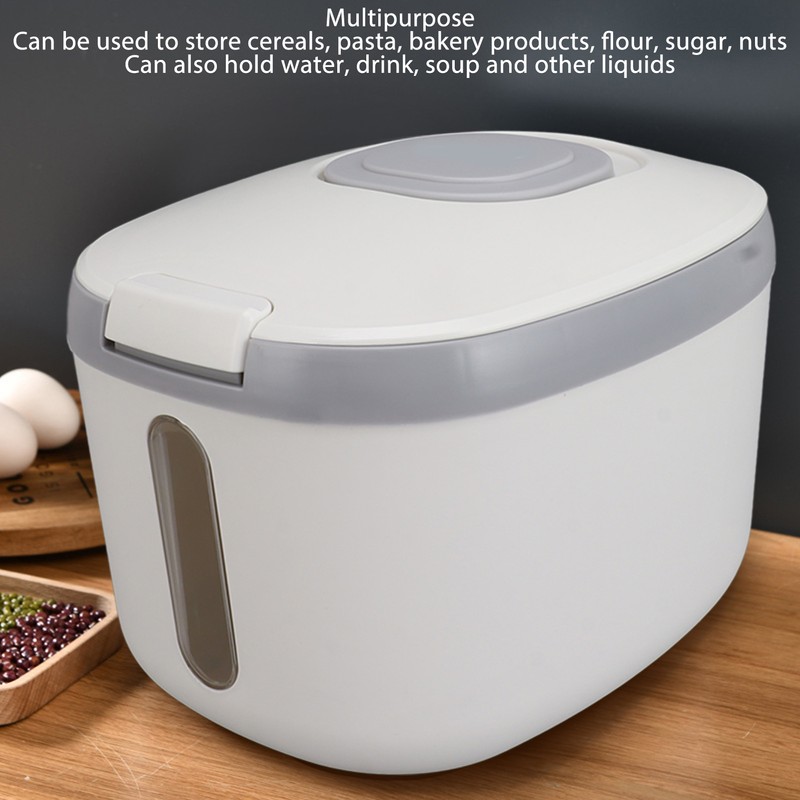 Rice Container Bug Proof Odorless Airtight Rice Box with Clear