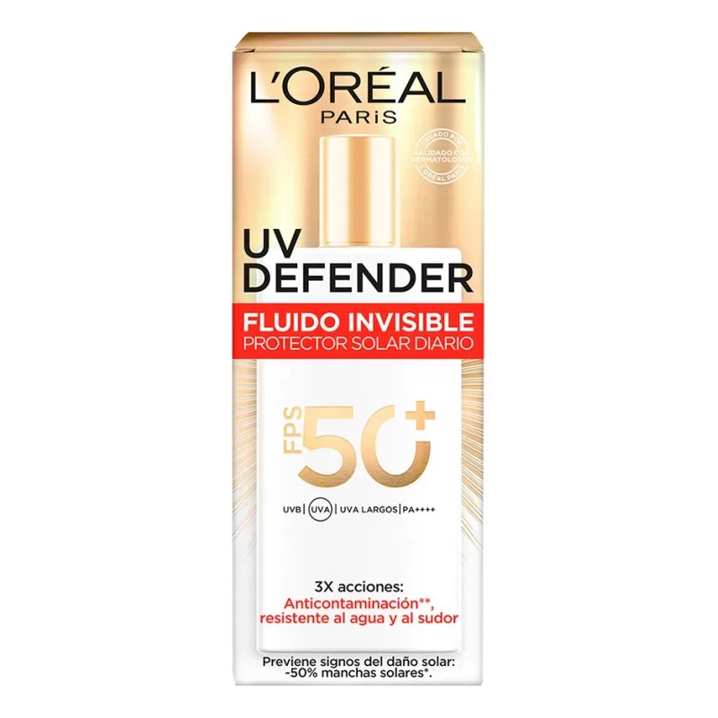 Oreal Paris Protector Solar Fluid Fps50 Defender 40ml