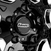 4WP PRODUCT SSERIES 5 ON 5.5 CENTER CAP; GLOSS BLACK