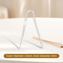 KMYZQDV 3pcs Hearing Aid Tubes Size #13 Slim Tubing with Tube Locks for Ear Molds Replacement Parts for Aids Earmold Retention Vacuum Covers Ear Supplies BTE Accessories(3.5 * 2mm)