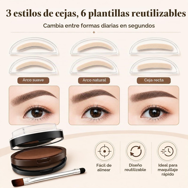 Stamp de cejas doble color waterproof – Kit #02 Light