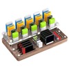USB Organizer,40-Slots Wooden USB Flash Drive Case | TF Cards