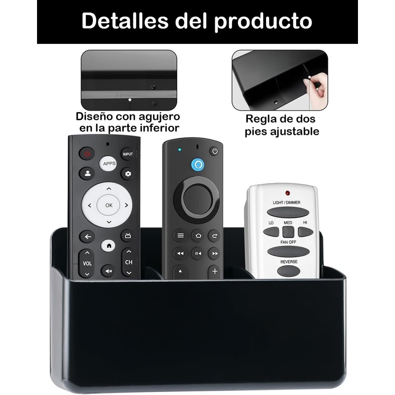 2 Piezas Porta Controles, Porta Controles Pared De Múltiples Mandos