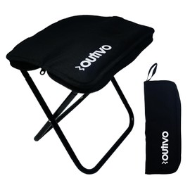 OUTIVO Folding Chair, Lightweight, Portable, Camping, Folding Chair, Mini, Outdoor Chair, Compact, Portable, Fishing, Parallel, Fireworks Display, Mountain Climbing, Barbecues, Cherry Blossom Viewing