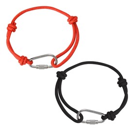 Rock Climbing Cord Bracelet for Best Friend Christmas Birthday Gifts for Bestie Sister Brother Sliding Knot Bracelet Set for Climber Hiking Gifts for Girlfriend Boyfriend Anniversary Wedding Gift